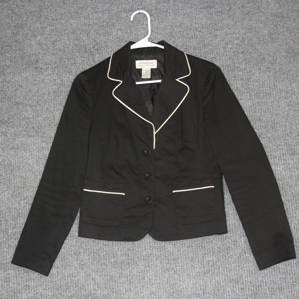 Giorgio Fiorini Collection Womens‎ Black Size 6 Blazer Jacket 3 Button Lined